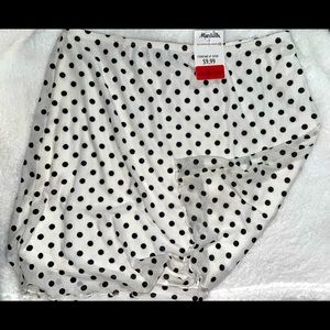 White Dots Mini Skirt